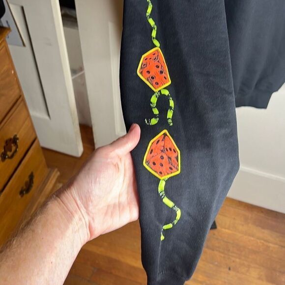 Disney The Nightmare Before Christmas Oogie Boogie Moon Pullover Hoodie NWT Smal - Picture 4 of 6